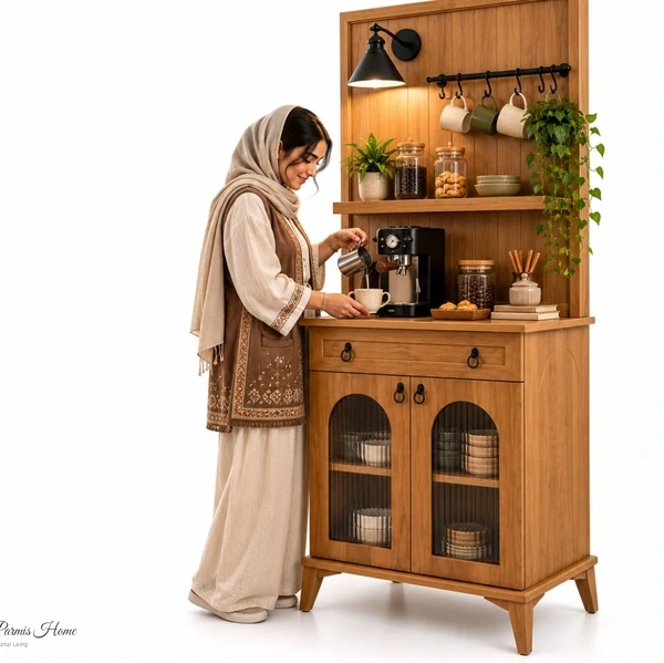 کافی بار و بوفه چوبی پارمیس